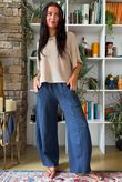 Lagen Relaxed Barrel Pant Navy